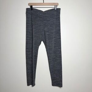 Time and‎ Tru NEW Womens Leggings XL Grey High Rise Stretch Yoga Gym Pilates